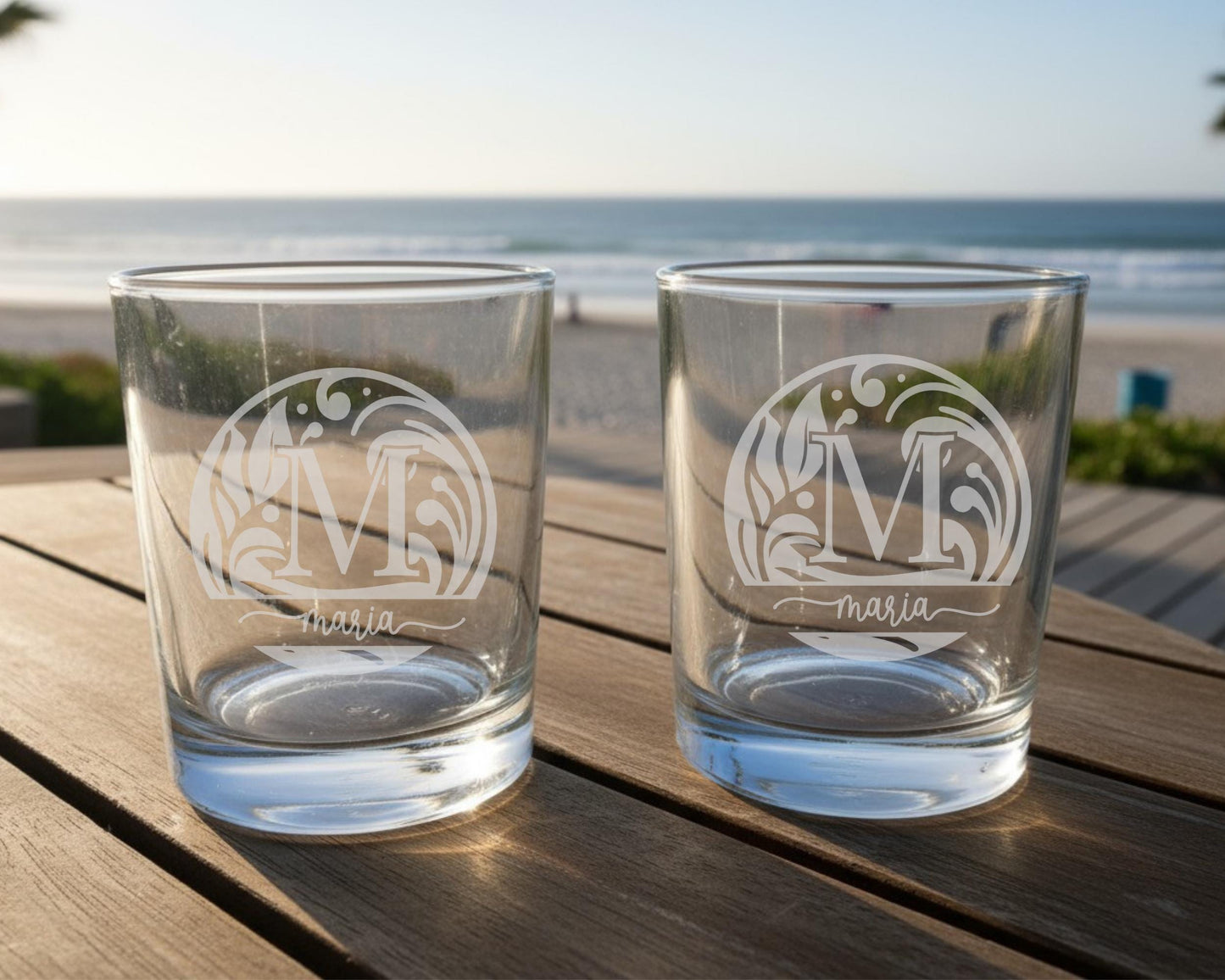 Engraved Whiskey Decanter - Luxury Whiskey Decanter Set With Custom Monogram, Glasses & Coasters