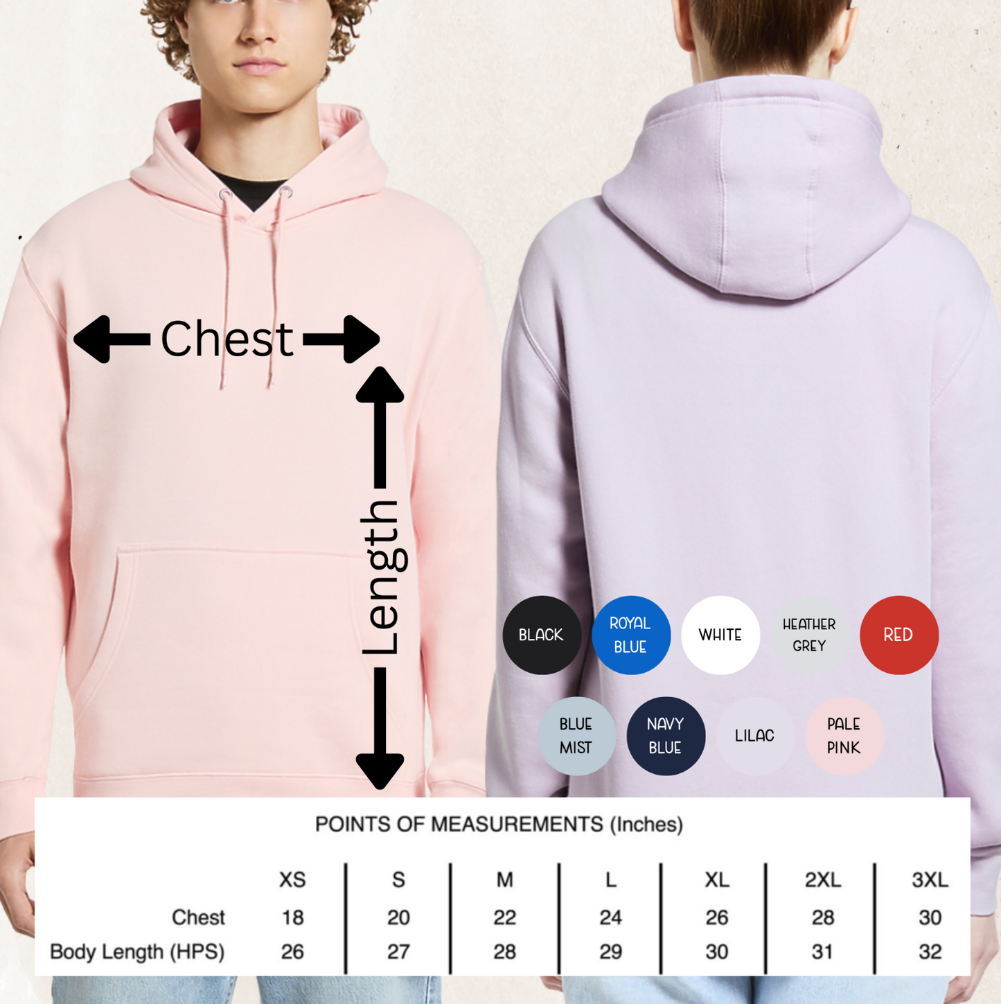 Custom Grade / Role - Unisex Pullover Hoodie