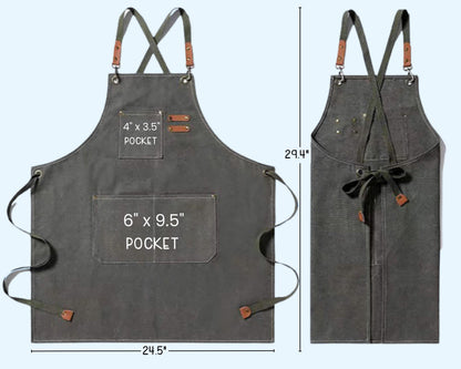 Personalized "Hoeing Ain't Easy" Gardening Canvas Apron