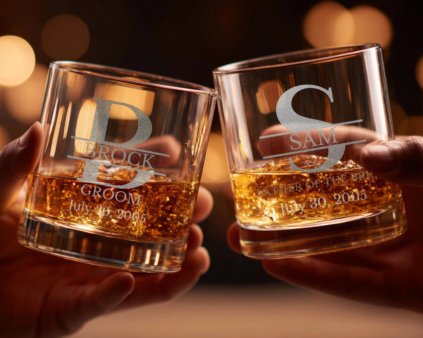 Engraved Groomsman 10oz Whiskey Glass