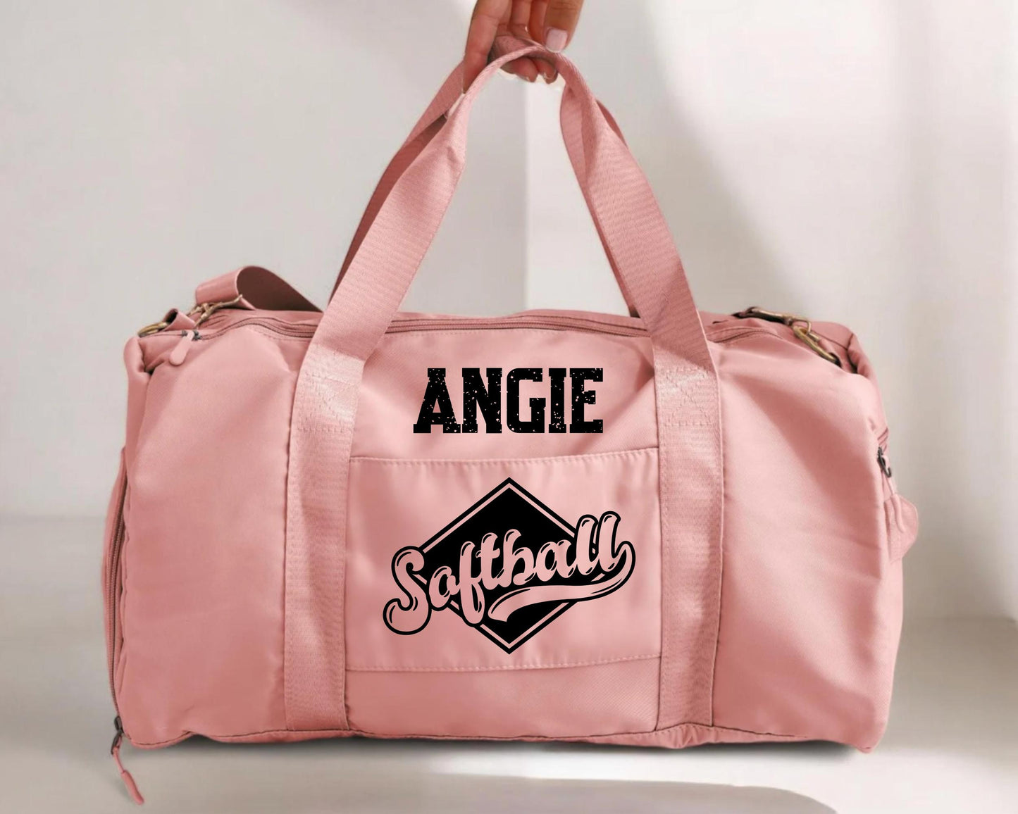 Custom Softball Duffel Bag – Personalized Name & Player Role