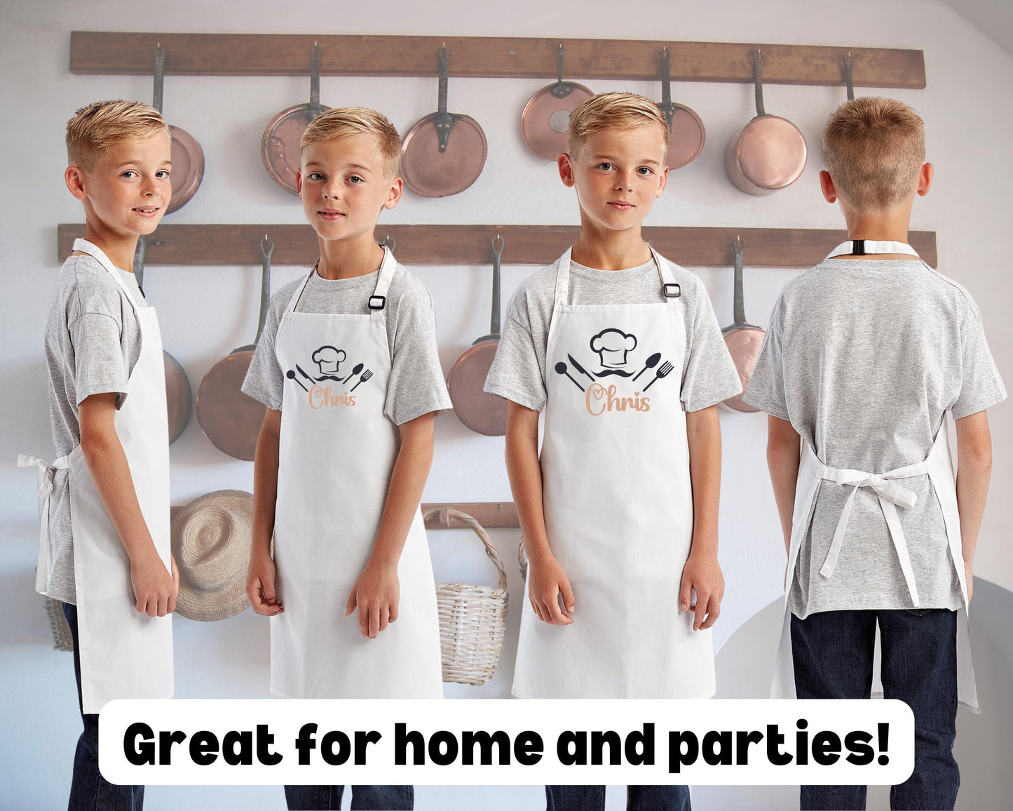 Personalized Kids Apron - Custom Children's Cooking Apron