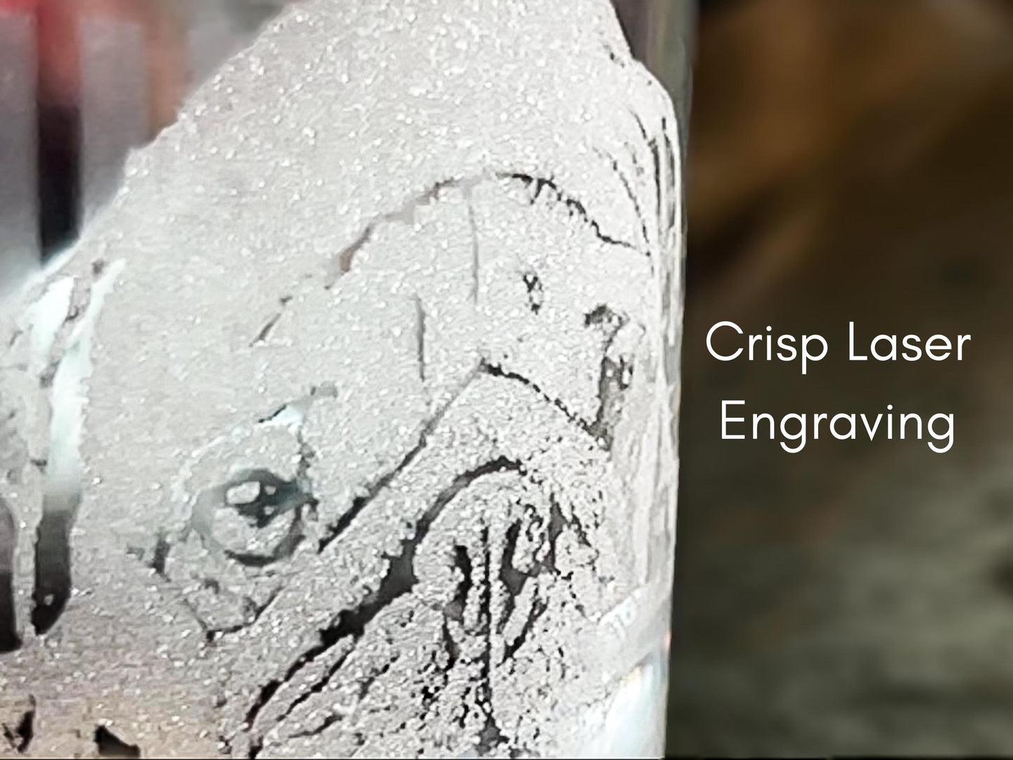 Custom Dog Photo Engraved Whiskey Glass