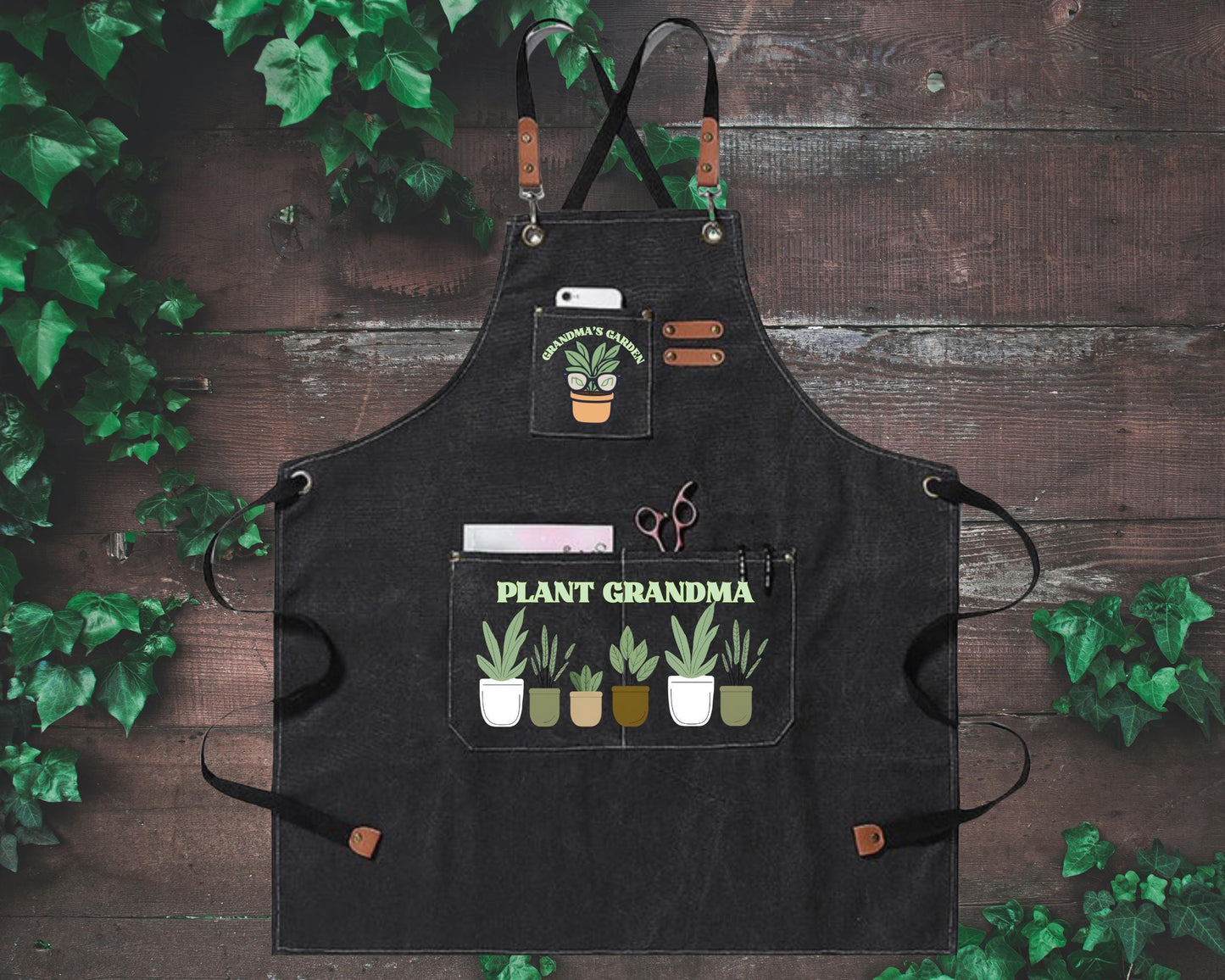 Personalized "Plant Mama" or "Plant Daddy" Gardening Canvas Apron