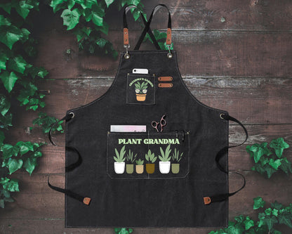 Personalized "Plant Mama" or "Plant Daddy" Gardening Canvas Apron