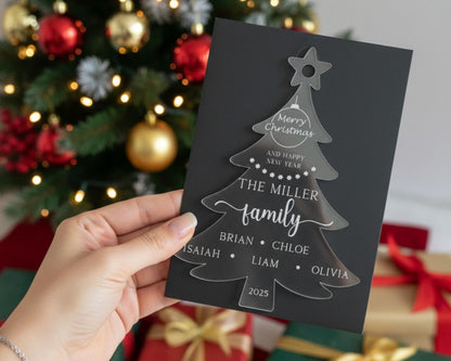 Acrylic holiday keepsake card