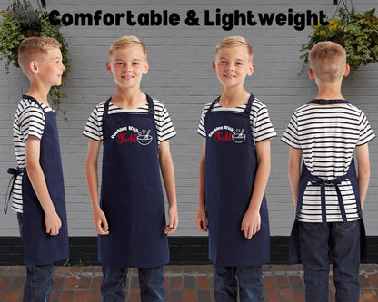 Personalized "Cooking with" Kids Apron - Custom Name Children's Cooking Apron