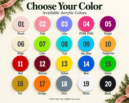 a table that has a bunch of different colors on it