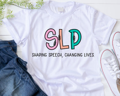 Unisex SLP Shirt – Shaping Speech Changing Lives