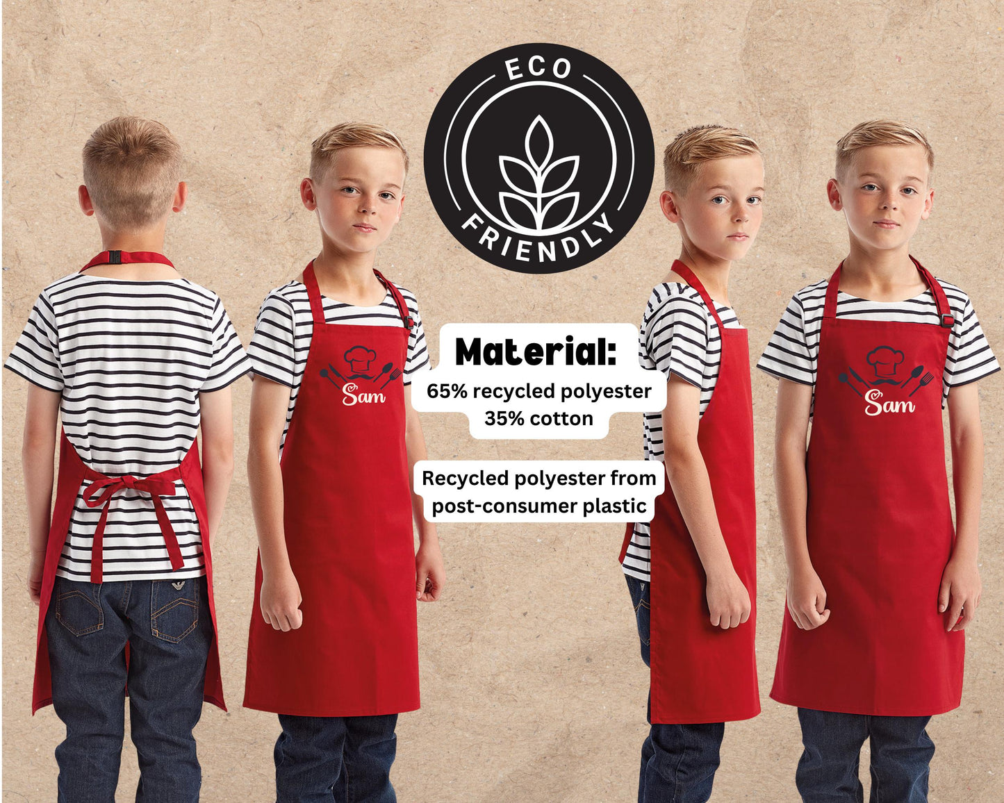 Personalized Kids Apron - Custom Children's Cooking Apron