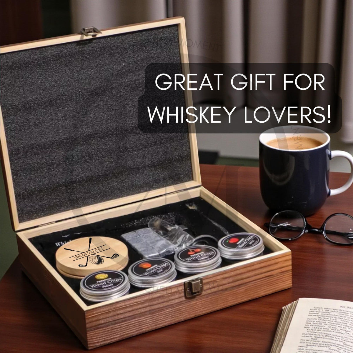 Custom Engraved Whiskey Infusion Kit – Perfect Golf Gift for Spirits Enthusiasts, Stylish Home Bar Accessory, Make Flavorful Cocktails