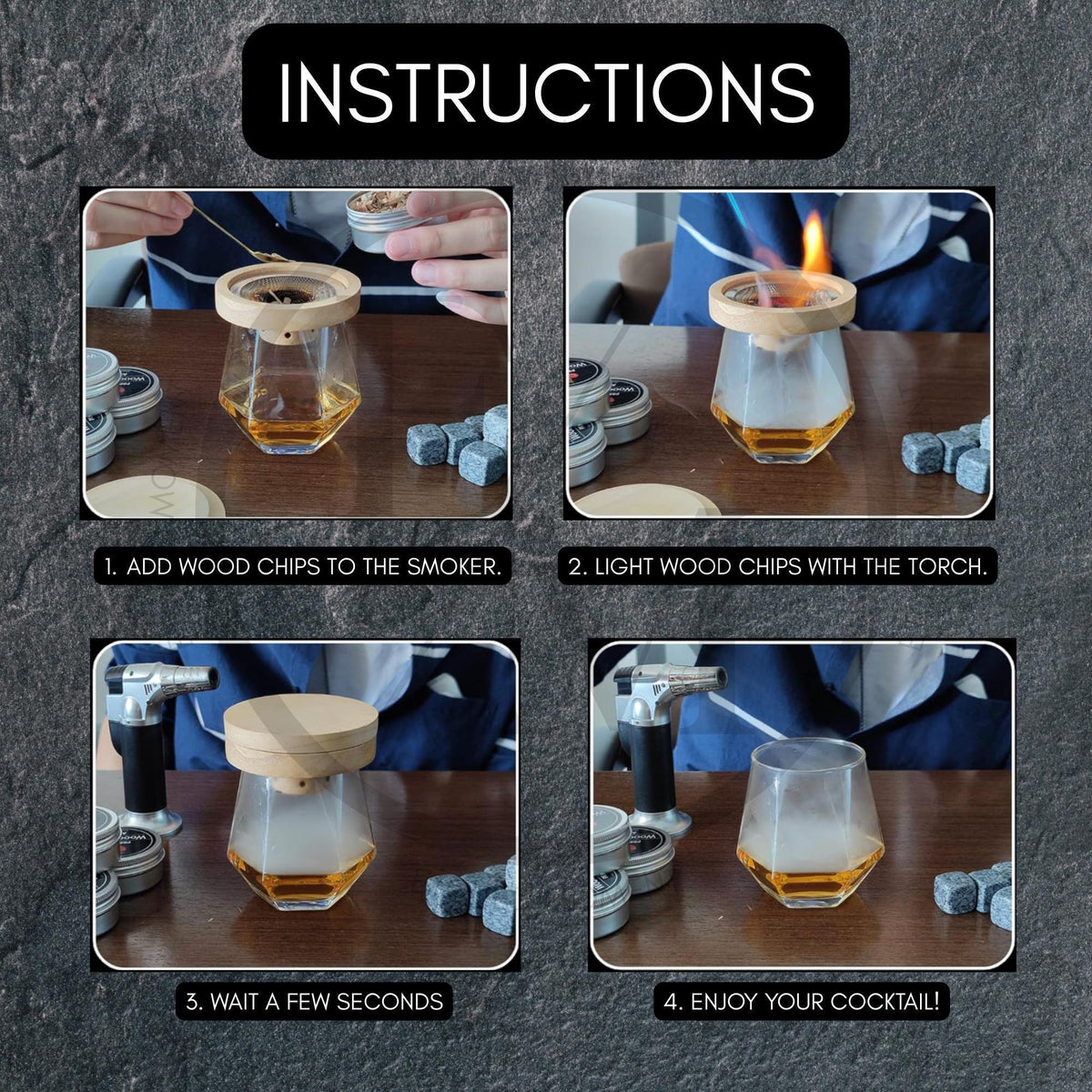 Custom Engraved Whiskey Infusion Kit – Perfect Golf Gift for Spirits Enthusiasts, Stylish Home Bar Accessory, Make Flavorful Cocktails