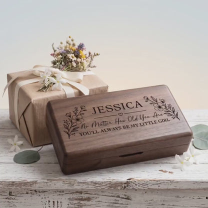 Personalized Daughter Jewelry Box - Always My Little Girl