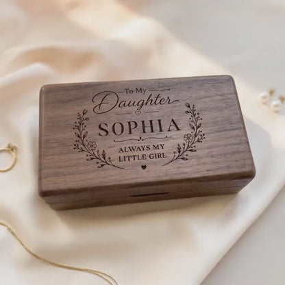 Personalized Daughter Jewelry Box - Choose Your Message