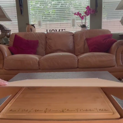 Personalized Sushi Board with Family Names – Custom Serving Board