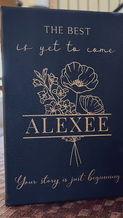 Personalized Memory Journal – Engraved Keepsake Notebook With Custom Message
